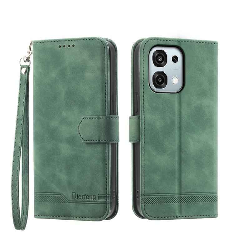 Dierfeng Dream Line TPU Hybrid PU Leather Phone Case, For OPPO A6 Pro 4G / 5G Global / F31 5G, For OPPO Reno14 Global / Reno14 F 5G, For OPPO A5x 5G / A3 4G / 5G / A3x 4G / 5G, For OPPO A5 5G Global / A3 Pro 5G, For OPPO A5 PRO 5G Global���������������...