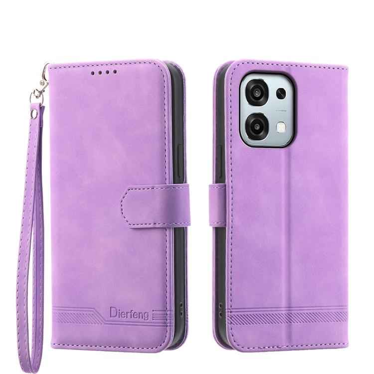 Dierfeng Dream Line TPU Hybrid PU Leather Phone Case, For OPPO A6 Pro 4G / 5G Global / F31 5G, For OPPO Reno14 Global / Reno14 F 5G, For OPPO A5x 5G / A3 4G / 5G / A3x 4G / 5G, For OPPO A5 5G Global / A3 Pro 5G, For OPPO A5 PRO 5G Global���������������...