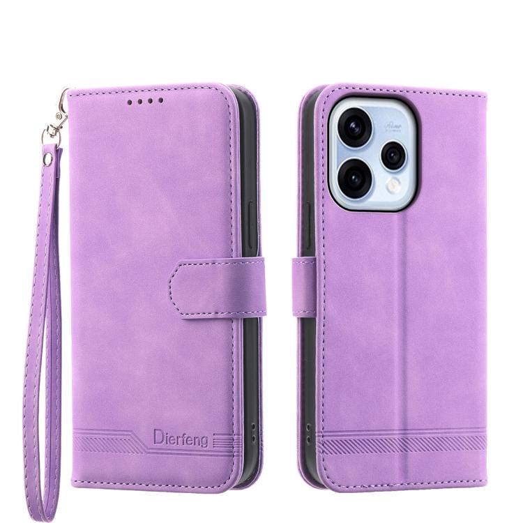 Dierfeng Dream Line TPU Hybrid PU Leather Phone Case, For OPPO Reno15 F 5G, For OPPO Reno15 5G / Reno 15c 5G, For OPPO A6x 5G / A6 5G Global, For OPPO A6 Pro 4G / 5G Global / F31 5G, For OPPO Reno14 Global / Reno14 F 5G                                 ...