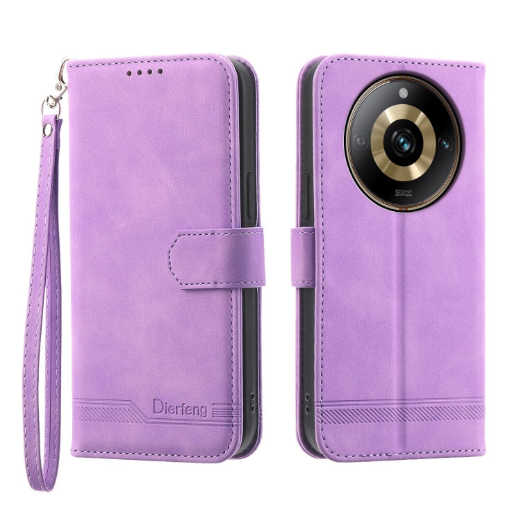 Dierfeng Dream Line TPU Hybrid PU Leather Phone Case