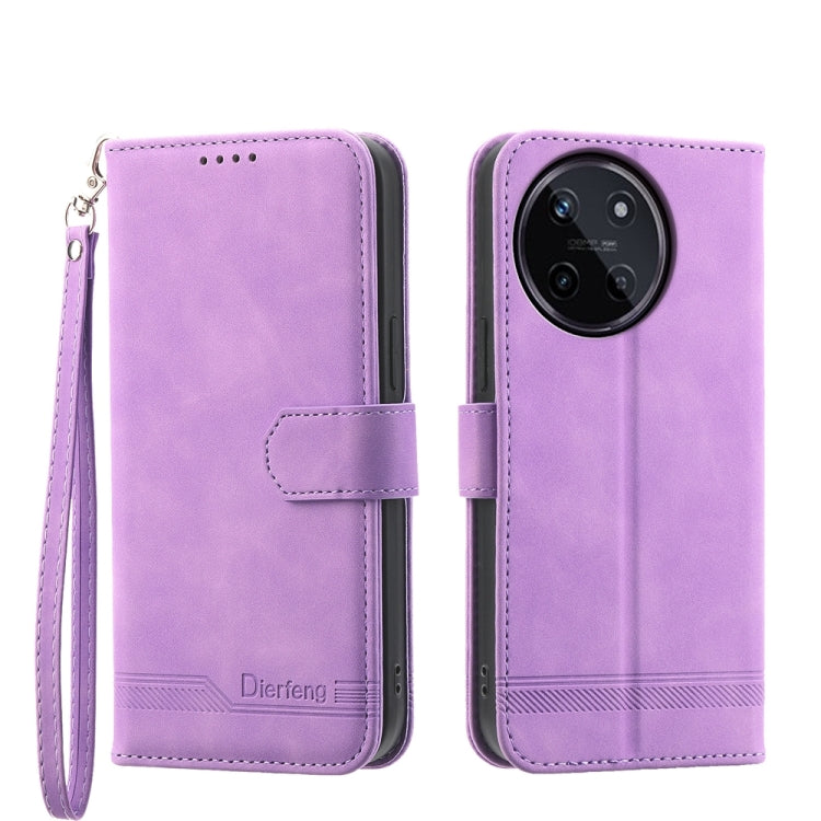 Dierfeng Dream Line TPU Hybrid PU Leather Phone Case
