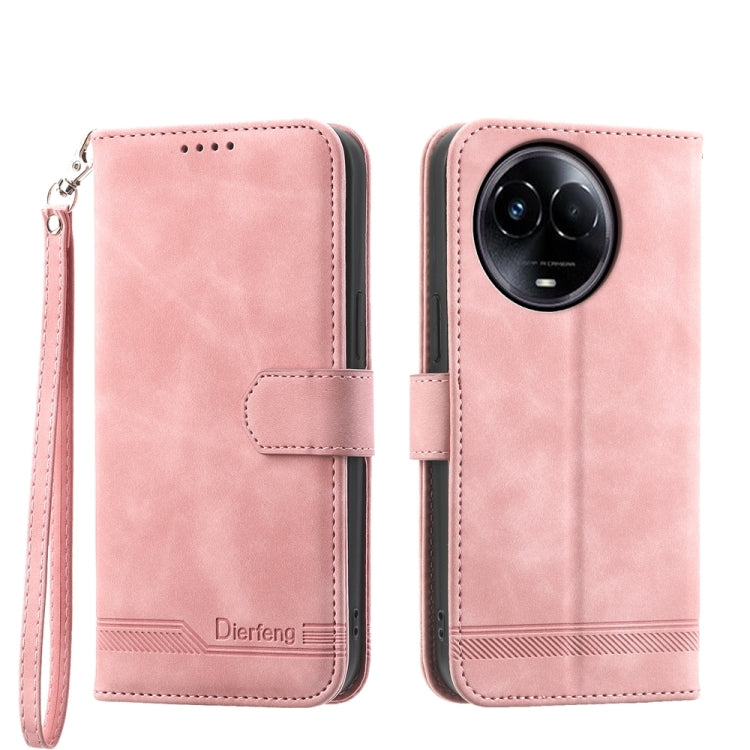 Dierfeng Dream Line TPU Hybrid PU Leather Phone Case, For Realme 11 5G, For Realme 11 Pro 5G / 11 Pro+ 5G