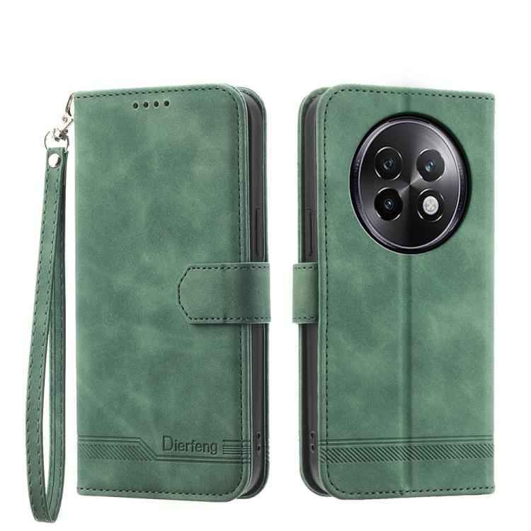 Dierfeng Dream Line TPU Hybrid PU Leather Phone Case, For Realme 13+, For Realme GT 6 Global, For Realme 12 5G, For Realme 12+, For Realme 12 Pro+, For Realme 11 4G, For Realme 11 5G, For Realme 11 Pro 5G / 11 Pro+ 5G