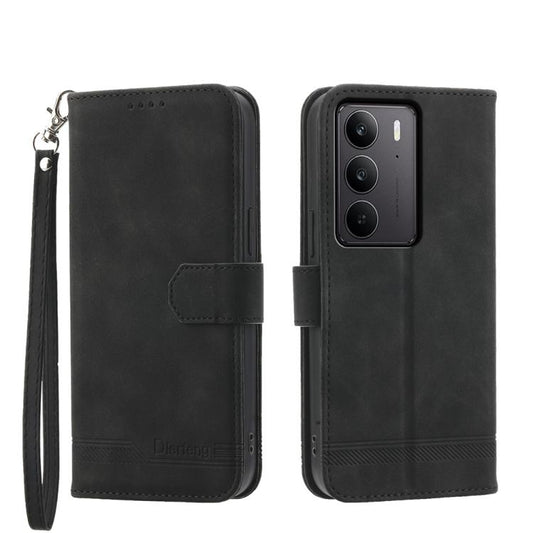 Dierfeng Dream Line TPU Hybrid PU Leather Phone Case, For Realme C75 / Realme 14x, For Realme 13+, For Realme GT 6 Global, For Realme 12 5G, For Realme 12+, For Realme 12 Pro+, For Realme 11 4G, For Realme 11 5G