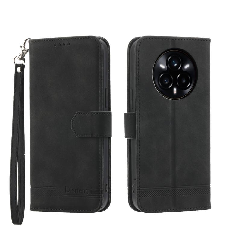 Dierfeng Dream Line TPU Hybrid PU Leather Phone Case, For Realme 14 Pro, For Realme C75 / Realme 14x, For Realme 13+, For Realme GT 6 Global, For Realme 12 5G, For Realme 12+, For Realme 12 Pro+, For Realme 11 4G