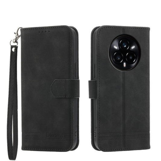 Dierfeng Dream Line TPU Hybrid PU Leather Phone Case, For Realme 14 Pro, For Realme C75 / Realme 14x, For Realme 13+, For Realme GT 6 Global, For Realme 12 5G, For Realme 12+, For Realme 12 Pro+, For Realme 11 4G