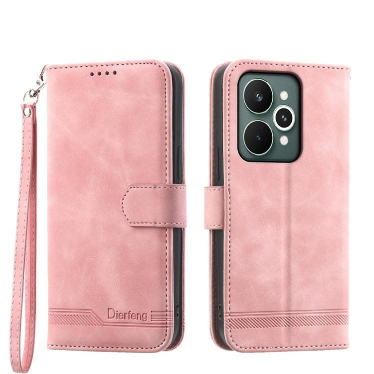 Dierfeng Dream Line TPU Hybrid PU Leather Phone Case, For Realme C85 5G / Realme 15x 5G, For Realme C85 Pro 4G, For Realme 15T 5G, For Realme 15 5G / Realme 15 Pro 5G, For Realme 14 / Realme P3 5G, For Realme 14 Pro+, For Realme 14 Pro                 ...