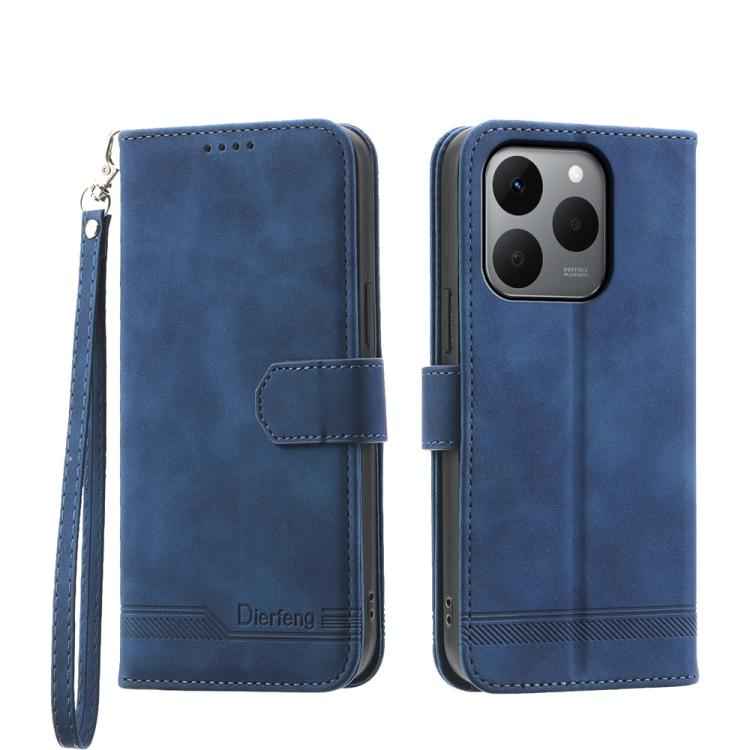 Dierfeng Dream Line TPU Hybrid PU Leather Phone Case, For Realme C85 5G / Realme 15x 5G, For Realme C85 Pro 4G, For Realme 15T 5G, For Realme 15 5G / Realme 15 Pro 5G, For Realme 14 / Realme P3 5G, For Realme 14 Pro+, For Realme 14 Pro                 ...