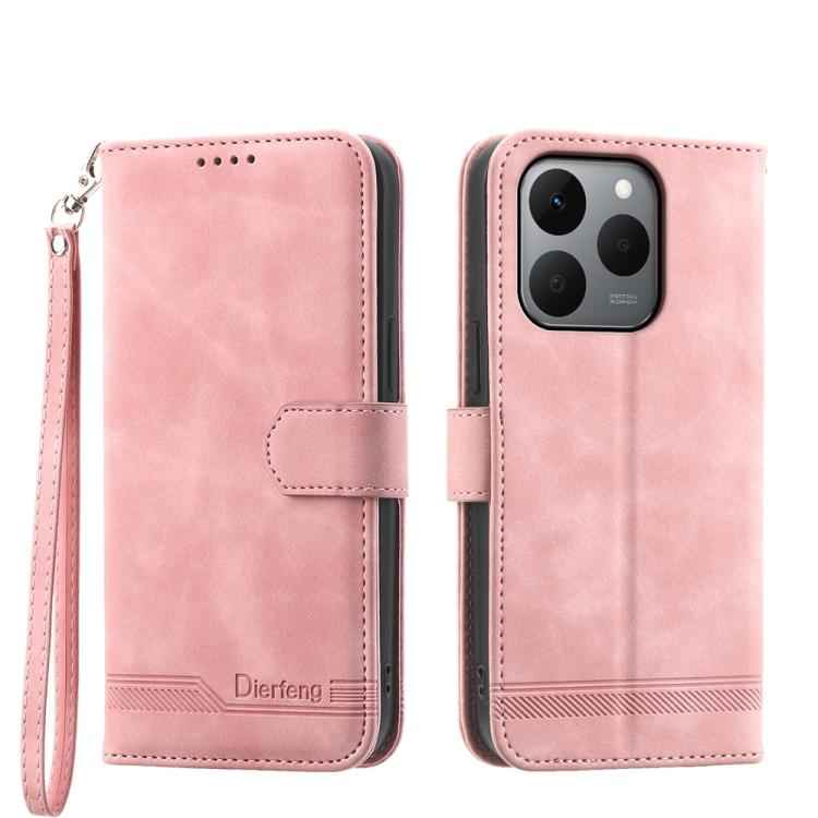 Dierfeng Dream Line TPU Hybrid PU Leather Phone Case, For Realme C85 5G / Realme 15x 5G, For Realme C85 Pro 4G, For Realme 15T 5G, For Realme 15 5G / Realme 15 Pro 5G, For Realme 14 / Realme P3 5G, For Realme 14 Pro+, For Realme 14 Pro                 ...