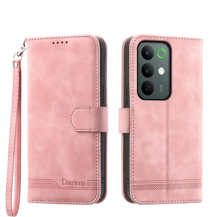 Dierfeng Dream Line TPU Hybrid PU Leather Phone Case, For Realme 16 5G, For Realme C85 5G / Realme 15x 5G, For Realme C85 Pro 4G, For Realme 15T 5G, For Realme 15 5G / Realme 15 Pro 5G, For Realme 14 / Realme P3 5G, For Realme 14 Pro+, For Realme 14 Pro