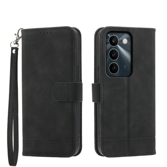 Dierfeng Dream Line TPU Hybrid PU Leather Phone Case, For Realme C100 4G, For Realme 16 5G, For Realme C85 5G / Realme 15x 5G, For Realme C85 Pro 4G, For Realme 15T 5G, For Realme 15 5G / Realme 15 Pro 5G, For Realme 14 / Realme P3 5G, For Realme 14 Pro+