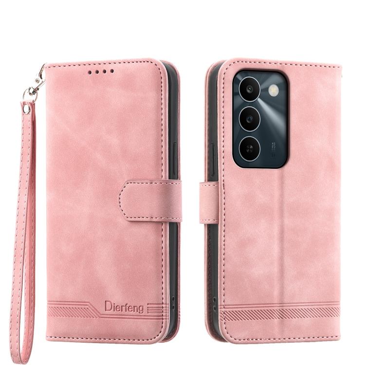 Dierfeng Dream Line TPU Hybrid PU Leather Phone Case, For Realme C100 4G, For Realme 16 5G, For Realme C85 5G / Realme 15x 5G, For Realme C85 Pro 4G, For Realme 15T 5G, For Realme 15 5G / Realme 15 Pro 5G, For Realme 14 / Realme P3 5G, For Realme 14 Pro+