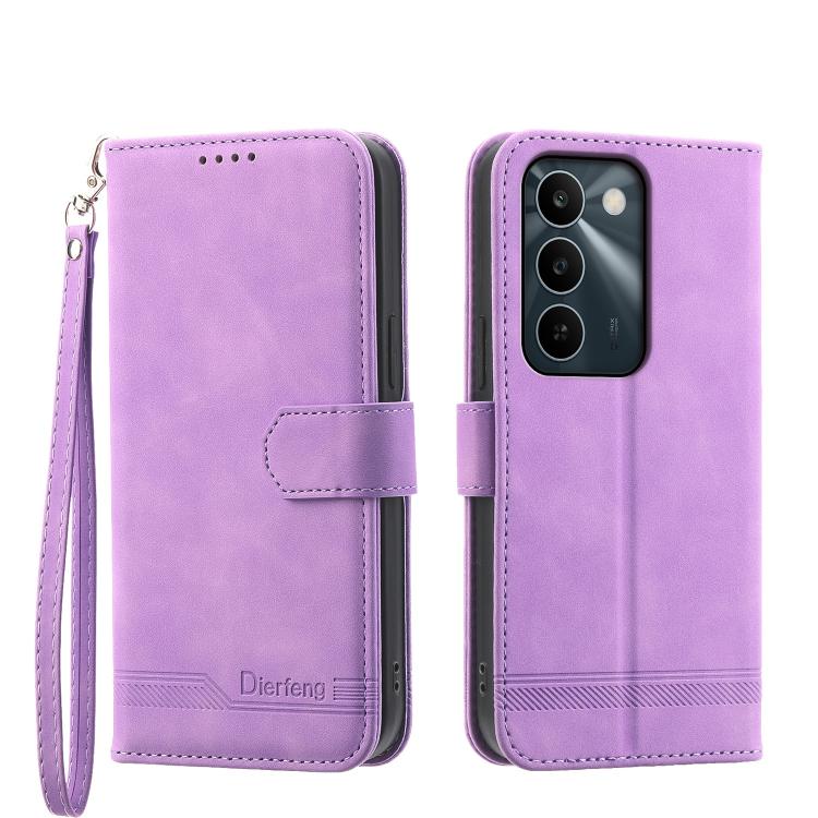 Dierfeng Dream Line TPU Hybrid PU Leather Phone Case, For Realme C100 4G, For Realme 16 5G, For Realme C85 5G / Realme 15x 5G, For Realme C85 Pro 4G, For Realme 15T 5G, For Realme 15 5G / Realme 15 Pro 5G, For Realme 14 / Realme P3 5G, For Realme 14 Pro+