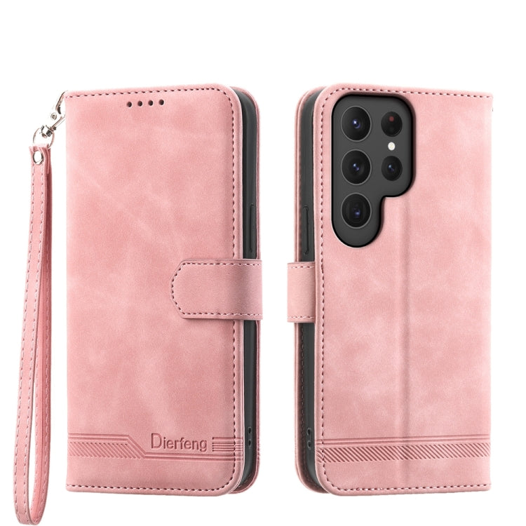 Dierfeng Dream Line TPU + PU Leather Phone Case, For Samsung Galaxy M55, For Samsung Galaxy M15 5G / F15 5G, For Samsung Galaxy Xcover 7, For Samsung Galaxy A55, For Samsung Galaxy A35, For Samsung Galaxy S24 Ultra 5G, For Samsung Galaxy S24+ 5G       ...