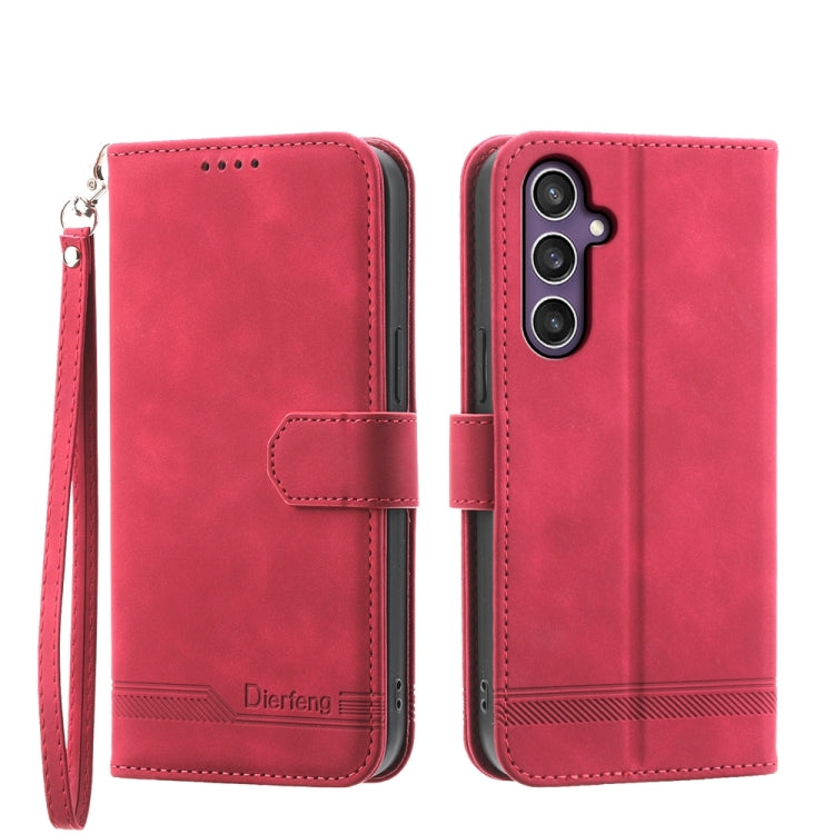 Dierfeng Dream Line TPU + PU Leather Phone Case, For Samsung Galaxy M55, For Samsung Galaxy M15 5G / F15 5G, For Samsung Galaxy Xcover 7, For Samsung Galaxy A55, For Samsung Galaxy A35, For Samsung Galaxy S24 Ultra 5G, For Samsung Galaxy S24+ 5G       ...