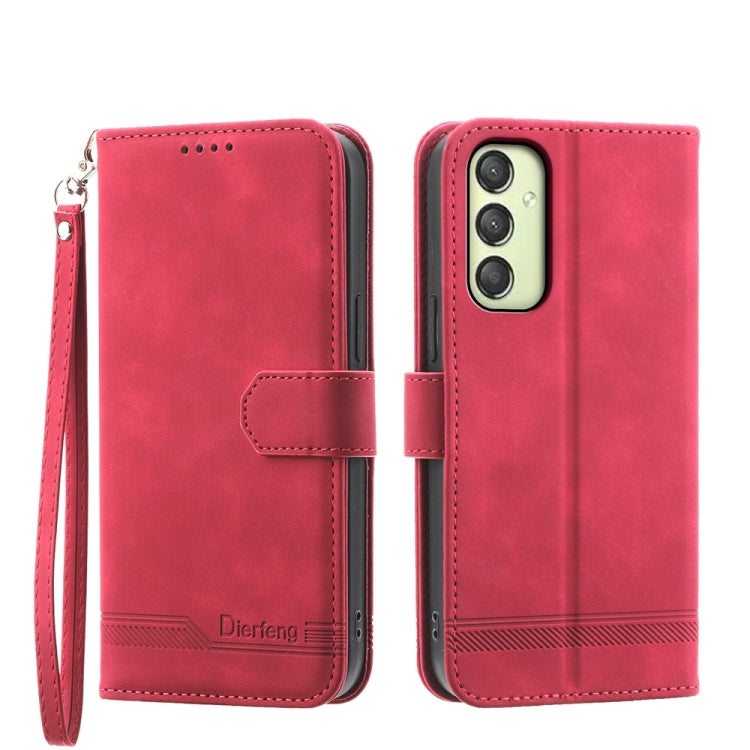 Dierfeng Dream Line TPU + PU Leather Phone Case, For Samsung Galaxy A15, For Samsung Galaxy A05, For Samsung Galaxy A05s, For Samsung Galaxy A25 5G Global, For Samsung Galaxy M54 5G, For Samsung Galaxy M62
