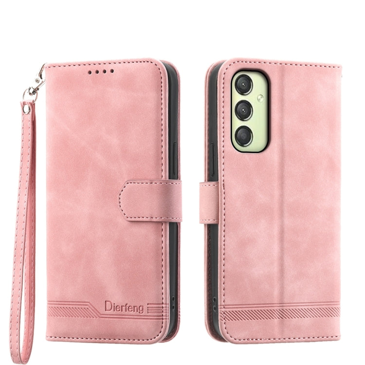 Dierfeng Dream Line TPU + PU Leather Phone Case, For Samsung Galaxy A15, For Samsung Galaxy A05, For Samsung Galaxy A05s, For Samsung Galaxy A25 5G Global, For Samsung Galaxy M54 5G, For Samsung Galaxy M62