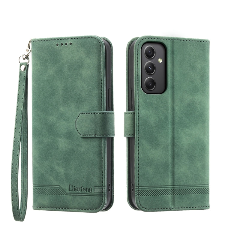 Dierfeng Dream Line TPU + PU Leather Phone Case, For Samsung Galaxy M55, For Samsung Galaxy M15 5G / F15 5G, For Samsung Galaxy Xcover 7, For Samsung Galaxy A55, For Samsung Galaxy A35, For Samsung Galaxy S24 Ultra 5G, For Samsung Galaxy S24+ 5G       ...