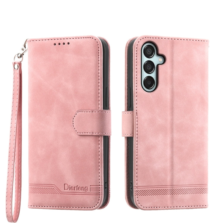 Dierfeng Dream Line TPU + PU Leather Phone Case, For Samsung Galaxy M55, For Samsung Galaxy M15 5G / F15 5G, For Samsung Galaxy Xcover 7, For Samsung Galaxy A55, For Samsung Galaxy A35, For Samsung Galaxy S24 Ultra 5G, For Samsung Galaxy S24+ 5G       ...