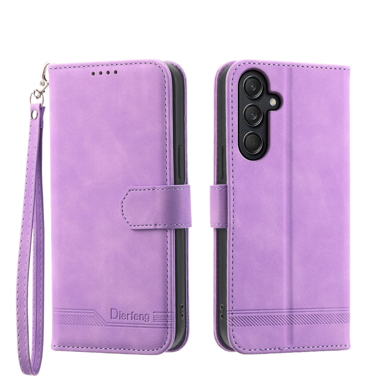 Dierfeng Dream Line TPU + PU Leather Phone Case, For Samsung Galaxy M55, For Samsung Galaxy M15 5G / F15 5G, For Samsung Galaxy Xcover 7, For Samsung Galaxy A55, For Samsung Galaxy A35, For Samsung Galaxy S24 Ultra 5G, For Samsung Galaxy S24+ 5G       ...