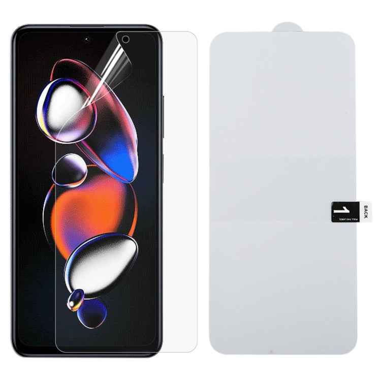 Full Screen Protector Explosion-proof Hydrogel Film, For Xiaomi Redmi 12 / 12R / 12 5G / Note 12R / Poco M6 Pro, For Xiaomi 13T Pro, For Xiaomi Redmi Note 12T Pro, For Xiaomi 13T