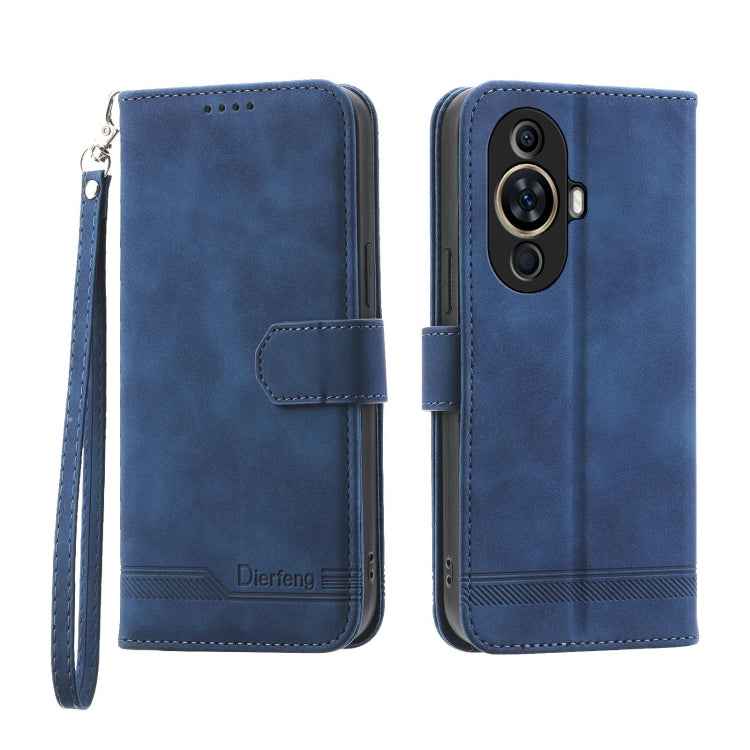 Dierfeng Dream Line TPU Hybrid PU Leather Phone Case, For Huawei Mate 60 Pro, For Huawei nova 11 Pro 4G, For Huawei nova 11, For Huawei P60 / P60 Pro