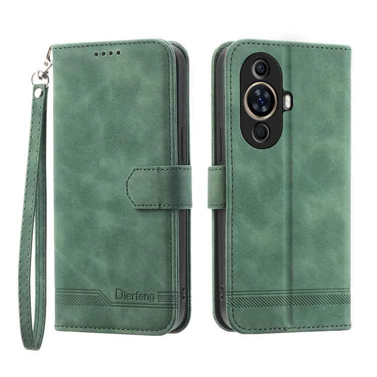 Dierfeng Dream Line TPU Hybrid PU Leather Phone Case, For Huawei Mate 60 Pro, For Huawei nova 11 Pro 4G, For Huawei nova 11, For Huawei P60 / P60 Pro
