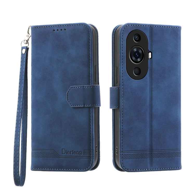 Dierfeng Dream Line TPU Hybrid PU Leather Phone Case, For Huawei Mate 60 Pro, For Huawei nova 11 Pro 4G, For Huawei nova 11, For Huawei P60 / P60 Pro