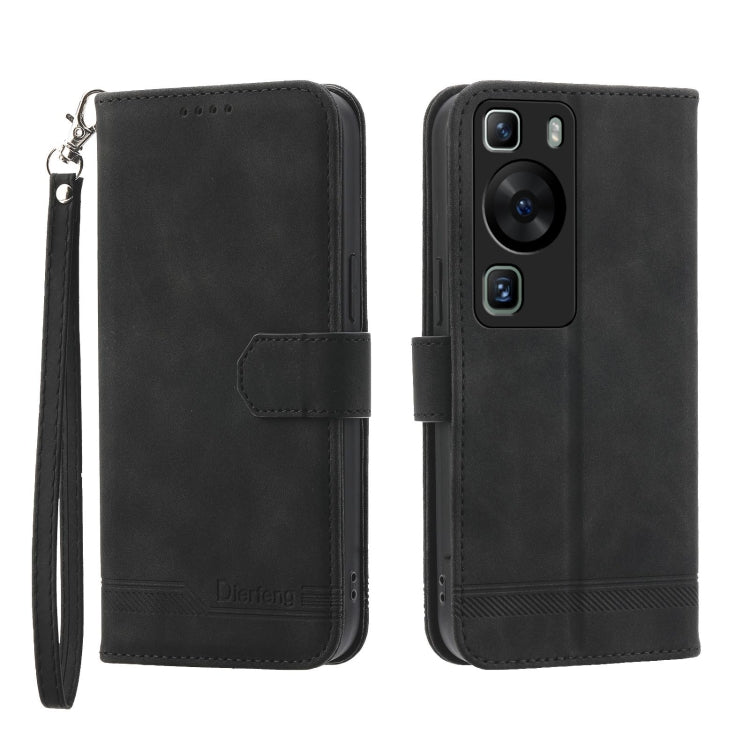 Dierfeng Dream Line TPU Hybrid PU Leather Phone Case, For Huawei Mate 60 Pro, For Huawei nova 11 Pro 4G, For Huawei nova 11, For Huawei P60 / P60 Pro