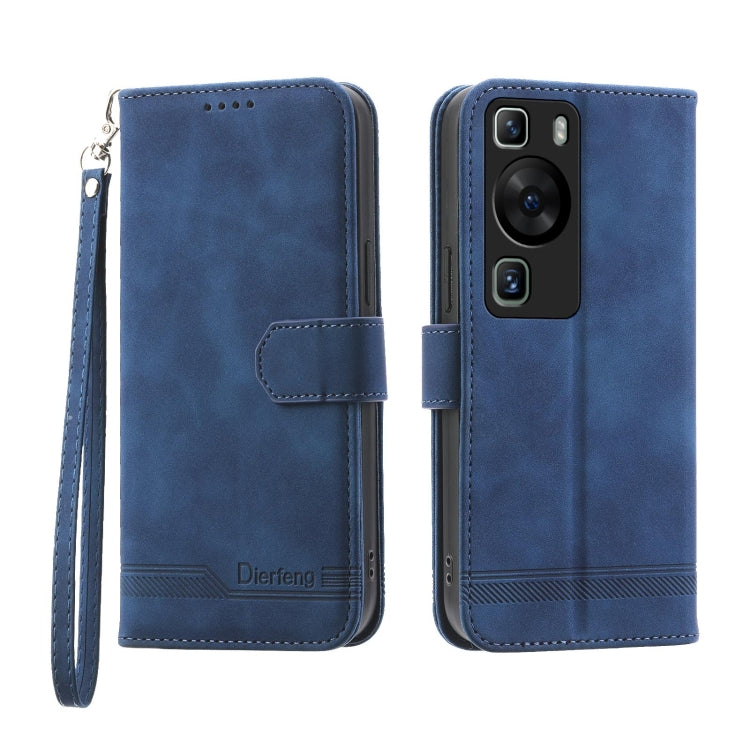 Dierfeng Dream Line TPU Hybrid PU Leather Phone Case, For Huawei Mate 60 Pro, For Huawei nova 11 Pro 4G, For Huawei nova 11, For Huawei P60 / P60 Pro