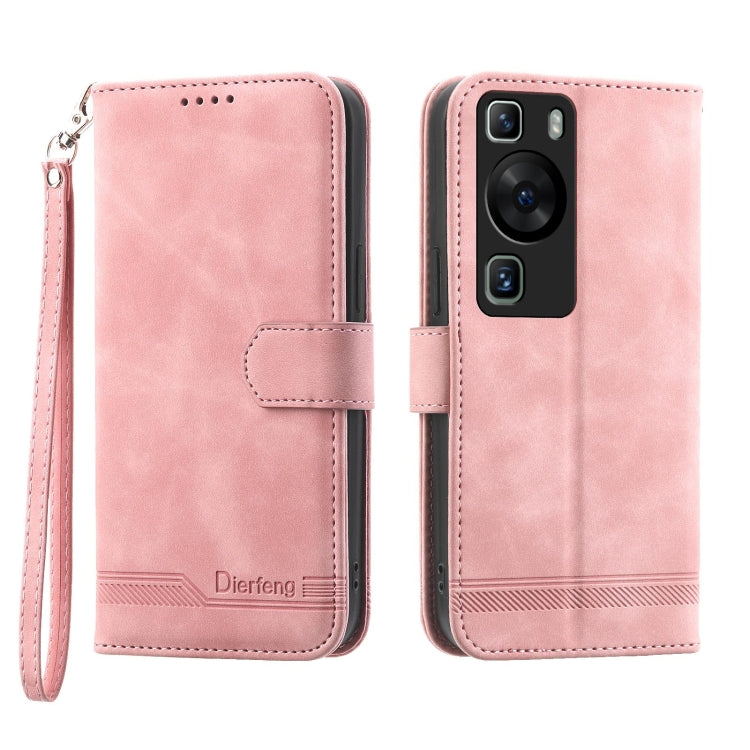 Dierfeng Dream Line TPU Hybrid PU Leather Phone Case, For Huawei Mate 60 Pro, For Huawei nova 11 Pro 4G, For Huawei nova 11, For Huawei P60 / P60 Pro
