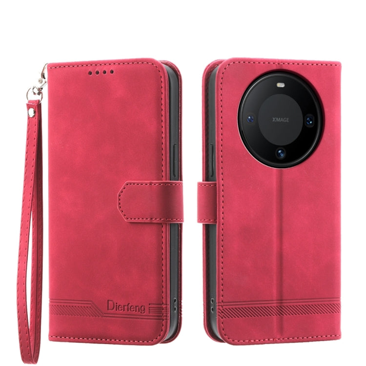 Dierfeng Dream Line TPU Hybrid PU Leather Phone Case, For Huawei Pura 80 Ultra 5G, For Huawei Pura 80 Pro 5G / Pura 80 Pro+ 5G, For Huawei Pura 80 5G, For Huawei nova 14 Ultra, For Huawei nova 14 Pro, For Huawei nova 14, For Huawei nova 13 Pro         ...