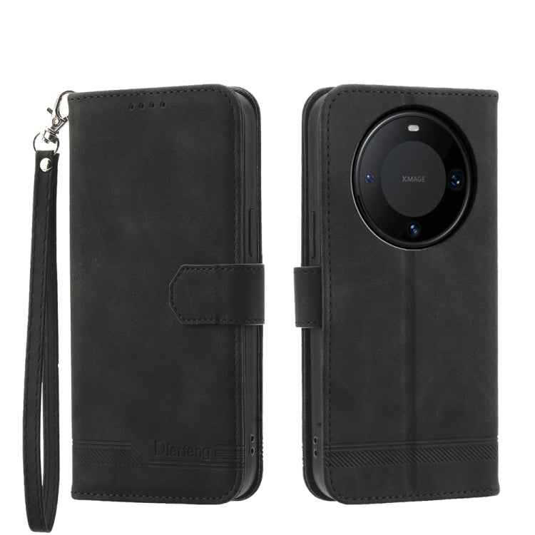 Dierfeng Dream Line TPU Hybrid PU Leather Phone Case, For Huawei Mate 60 Pro, For Huawei nova 11 Pro 4G, For Huawei nova 11, For Huawei P60 / P60 Pro