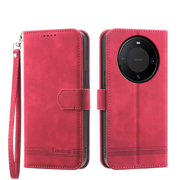 Dierfeng Dream Line TPU Hybrid PU Leather Phone Case, For Huawei Mate 60 Pro, For Huawei nova 11 Pro 4G, For Huawei nova 11, For Huawei P60 / P60 Pro