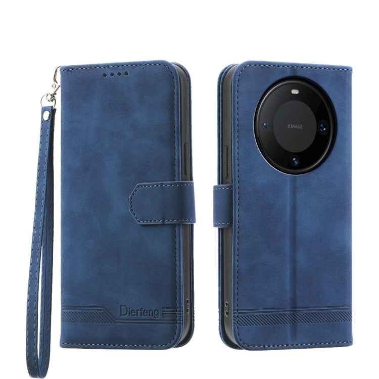Dierfeng Dream Line TPU Hybrid PU Leather Phone Case, For Huawei Mate 60 Pro, For Huawei nova 11 Pro 4G, For Huawei nova 11, For Huawei P60 / P60 Pro