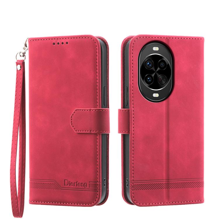 Dierfeng Dream Line TPU Hybrid PU Leather Phone Case, For Huawei Pura 80 Ultra 5G, For Huawei Pura 80 Pro 5G / Pura 80 Pro+ 5G, For Huawei Pura 80 5G, For Huawei nova 14 Ultra, For Huawei nova 14 Pro, For Huawei nova 14, For Huawei nova 13 Pro         ...