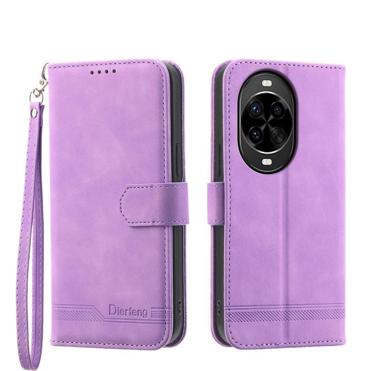 Dierfeng Dream Line TPU Hybrid PU Leather Phone Case, For Huawei Pura 80 Ultra 5G, For Huawei Pura 80 Pro 5G / Pura 80 Pro+ 5G, For Huawei Pura 80 5G, For Huawei nova 14 Ultra, For Huawei nova 14 Pro, For Huawei nova 14, For Huawei nova 13 Pro         ...