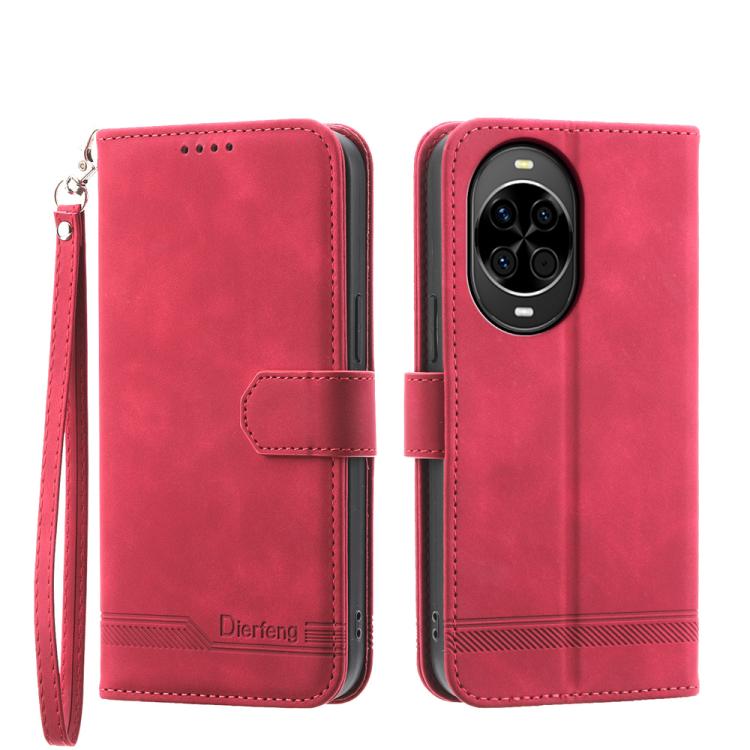 Dierfeng Dream Line TPU Hybrid PU Leather Phone Case, For Huawei Pura 80 Ultra 5G, For Huawei Pura 80 Pro 5G / Pura 80 Pro+ 5G, For Huawei Pura 80 5G, For Huawei nova 14 Ultra, For Huawei nova 14 Pro, For Huawei nova 14, For Huawei nova 13 Pro         ...