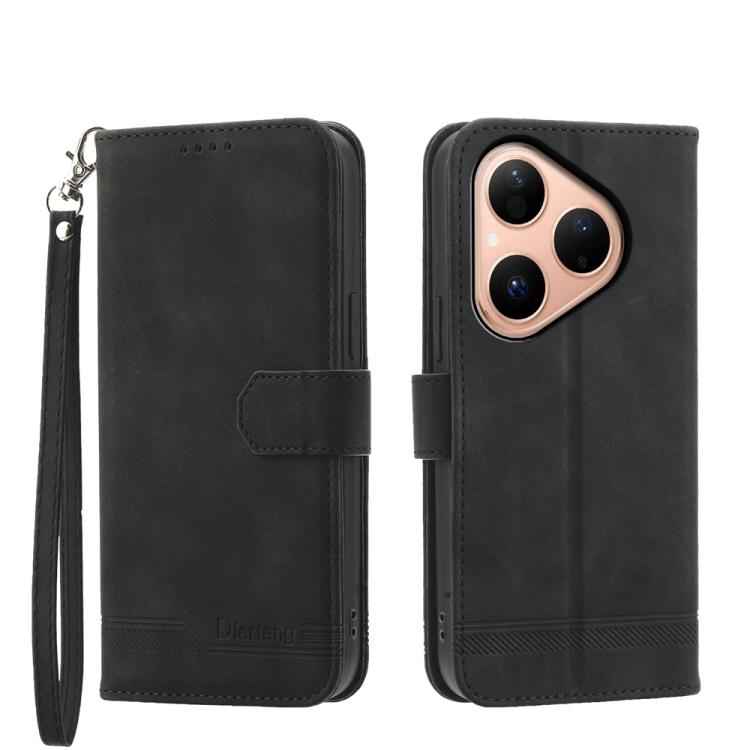 Dierfeng Dream Line TPU Hybrid PU Leather Phone Case, For Huawei Pura 80 Ultra 5G, For Huawei Pura 80 Pro 5G / Pura 80 Pro+ 5G, For Huawei Pura 80 5G, For Huawei nova 14 Ultra, For Huawei nova 14 Pro, For Huawei nova 14, For Huawei nova 13 Pro         ...