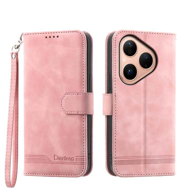 Dierfeng Dream Line TPU Hybrid PU Leather Phone Case, For Huawei Pura 80 Ultra 5G, For Huawei Pura 80 Pro 5G / Pura 80 Pro+ 5G, For Huawei Pura 80 5G, For Huawei nova 14 Ultra, For Huawei nova 14 Pro, For Huawei nova 14, For Huawei nova 13 Pro         ...
