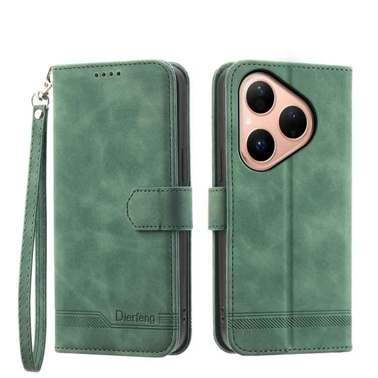 Dierfeng Dream Line TPU Hybrid PU Leather Phone Case, For Huawei Pura 80 Ultra 5G, For Huawei Pura 80 Pro 5G / Pura 80 Pro+ 5G, For Huawei Pura 80 5G, For Huawei nova 14 Ultra, For Huawei nova 14 Pro, For Huawei nova 14, For Huawei nova 13 Pro         ...