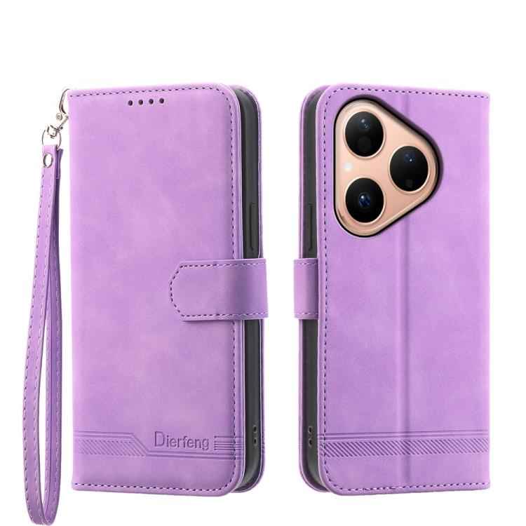 Dierfeng Dream Line TPU Hybrid PU Leather Phone Case, For Huawei Pura 80 Ultra 5G, For Huawei Pura 80 Pro 5G / Pura 80 Pro+ 5G, For Huawei Pura 80 5G, For Huawei nova 14 Ultra, For Huawei nova 14 Pro, For Huawei nova 14, For Huawei nova 13 Pro         ...