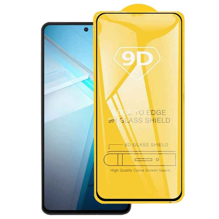 9D Full Glue Screen Tempered Glass Film, For vivo Y35+ / Y36 India / Y35m+, For vivo iQOO 11S, For vivo Y35 (1 PC)