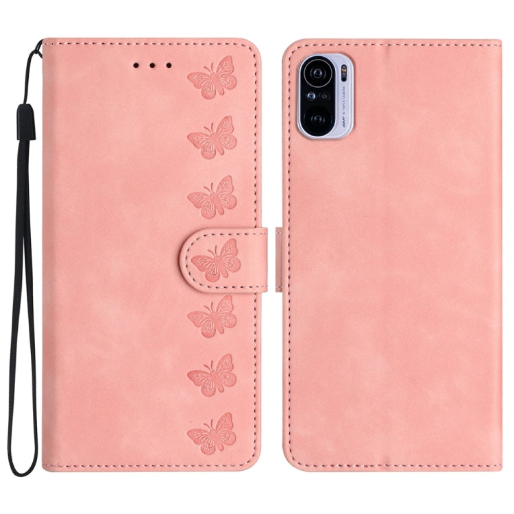 Seven Butterflies Embossed Leather Phone Case, For Xiaomi 11T / 11T Pro, For Xiaomi Redmi 10, For Xiaomi Mi 11 Ultra, For Xiaomi Mi 11 Pro, For Xiaomi Redmi Note 10 5G, For Xiaomi Redmi Note 10 4G, For Xiaomi Redmi Note 10 Pro, For Xiaomi Redmi K40
