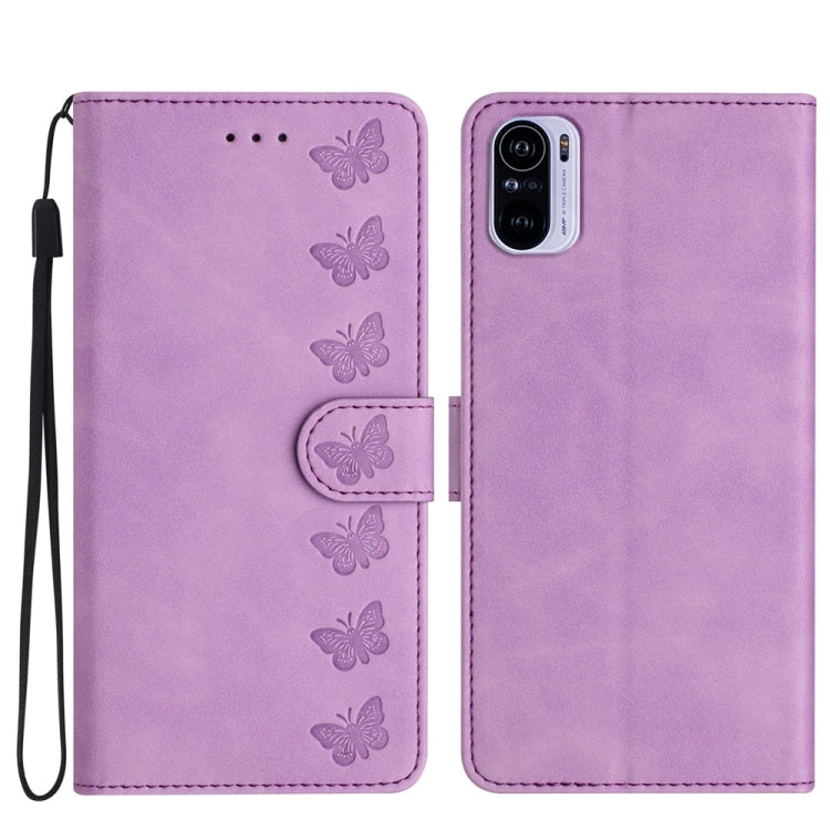Seven Butterflies Embossed Leather Phone Case, For Xiaomi 11T / 11T Pro, For Xiaomi Redmi 10, For Xiaomi Mi 11 Ultra, For Xiaomi Mi 11 Pro, For Xiaomi Redmi Note 10 5G, For Xiaomi Redmi Note 10 4G, For Xiaomi Redmi Note 10 Pro, For Xiaomi Redmi K40