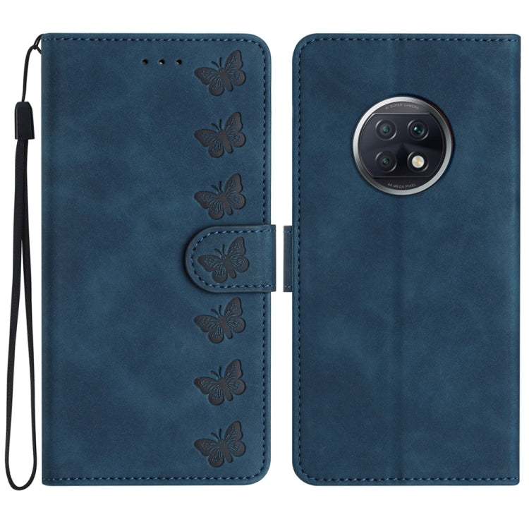 Seven Butterflies Embossed Leather Phone Case, For Xiaomi Redmi Note 9 5G / Note 9T, For Xiaomi Mi 10T Lite, For Xiaomi Mi 10T / 10T Pro, For Xiaomi Redmi 9A, For Xiaomi Redmi 9, For Xiaomi Redmi 9C, For Xiaomi Redmi Note 8T