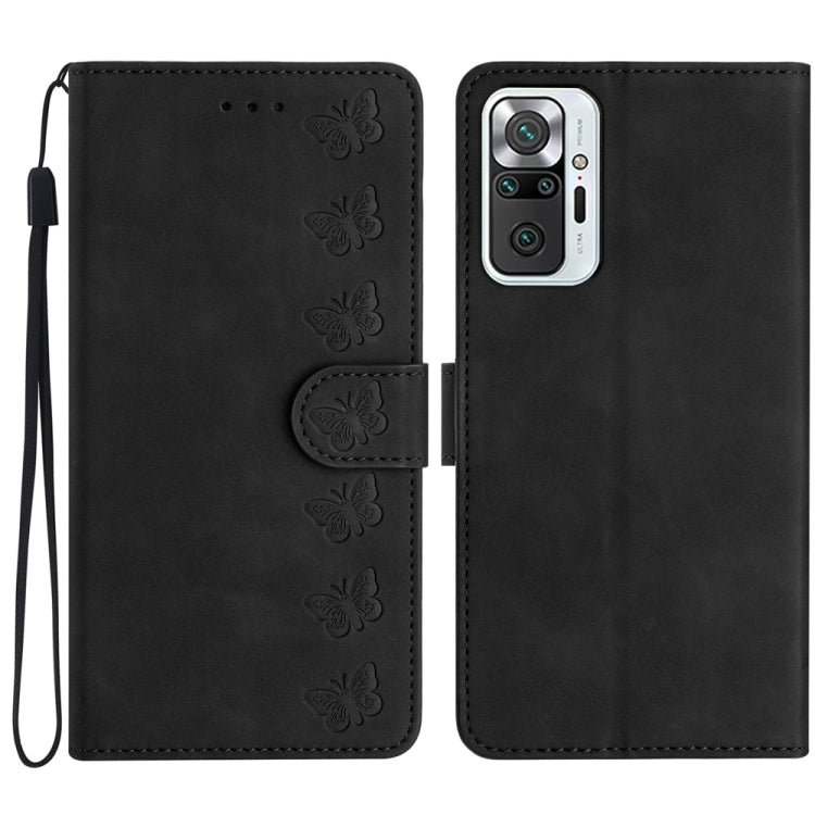 Seven Butterflies Embossed Leather Phone Case, For Xiaomi 11T / 11T Pro, For Xiaomi Redmi 10, For Xiaomi Mi 11 Ultra, For Xiaomi Mi 11 Pro, For Xiaomi Redmi Note 10 5G, For Xiaomi Redmi Note 10 4G, For Xiaomi Redmi Note 10 Pro, For Xiaomi Redmi K40