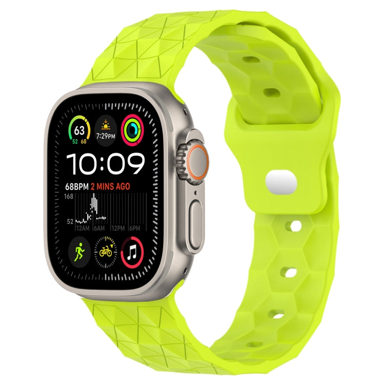 Football Texture Silicone Watch Band, For Apple Watch Ultra 2 49mm, For Apple Watch 9 45mm, For Apple Watch 9 41mm, For Apple Watch Ultra 49mm