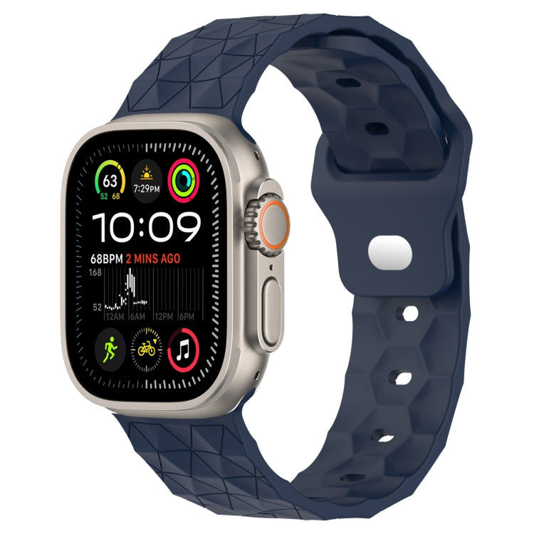 Football Texture Silicone Watch Band, For Apple Watch Ultra 2 49mm, For Apple Watch 9 45mm, For Apple Watch 9 41mm, For Apple Watch Ultra 49mm