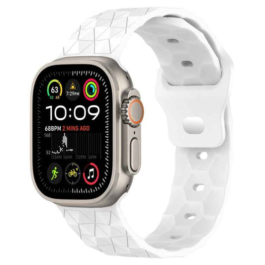 Football Texture Silicone Watch Band, For Apple Watch Ultra 2 49mm, For Apple Watch 9 45mm, For Apple Watch 9 41mm, For Apple Watch Ultra 49mm